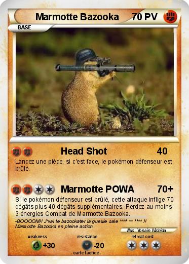 Pokemon Marmotte Bazooka