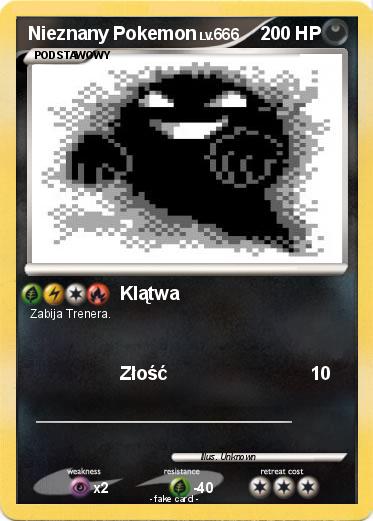 Pokemon Nieznany Pokemon
