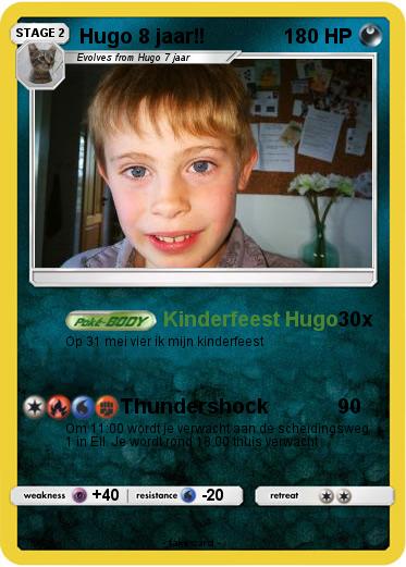 Pokemon Hugo 8 jaar!!