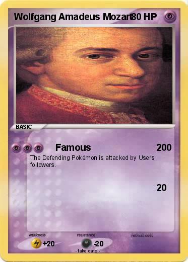 Pokemon Wolfgang Amadeus Mozart