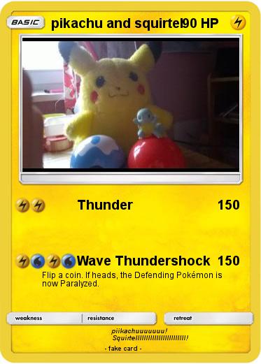 Pokemon pikachu and squirtel