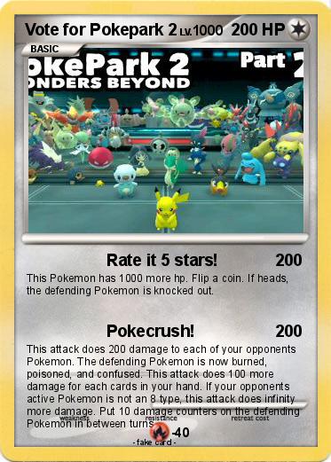 Pokemon Vote for Pokepark 2