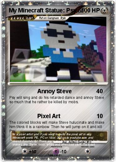 Pokemon My Minecraft Statue: Psy