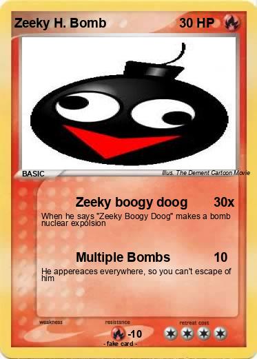 Pokemon Zeeky H. Bomb