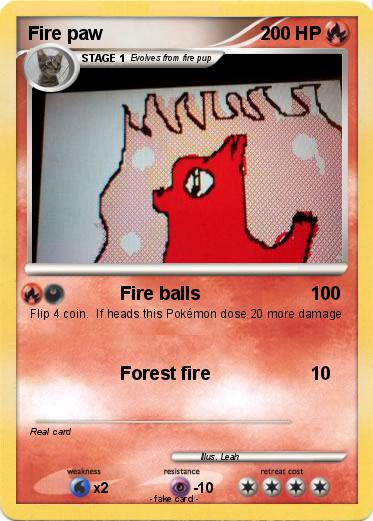 Pokemon Fire paw
