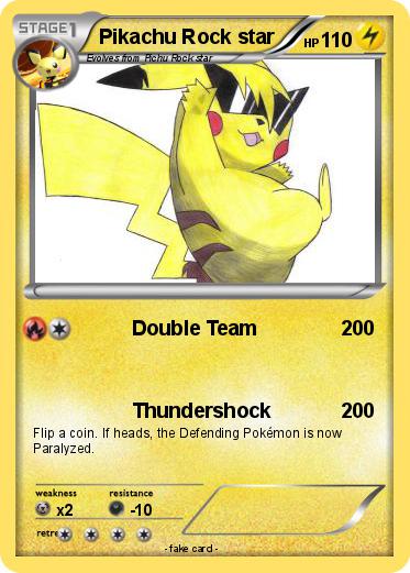 Pokemon Pikachu Rock star