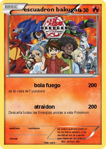 Pokemon escuadron bakugan