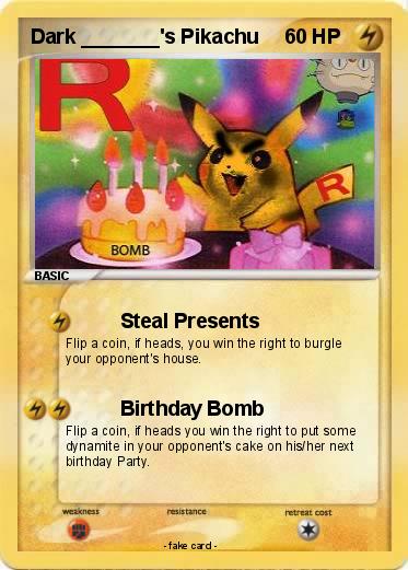 Pokemon Dark _______'s Pikachu