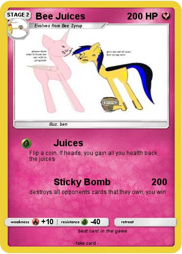 Pokemon Bee Juices