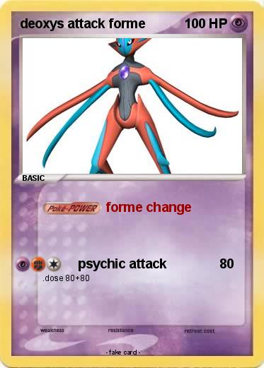 Pokemon deoxys attack forme
