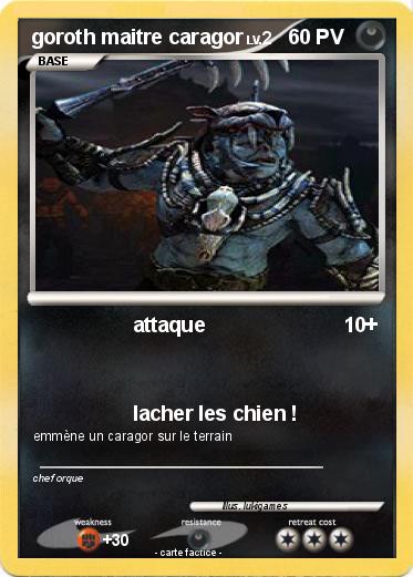 Pokemon goroth maitre caragor