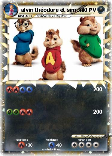 Pokemon alvin théodore et simon