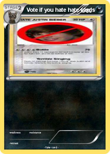 Pokemon Vote if you hate hate cards