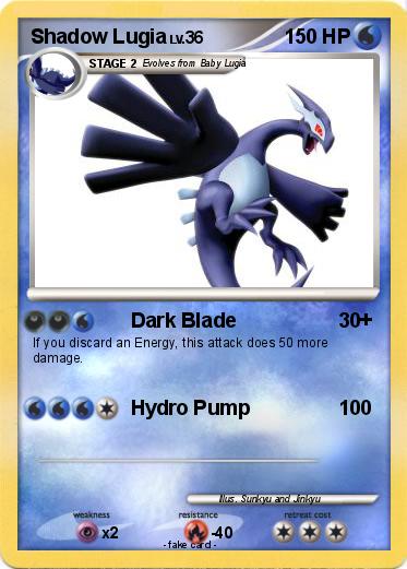 Pokemon Shadow Lugia