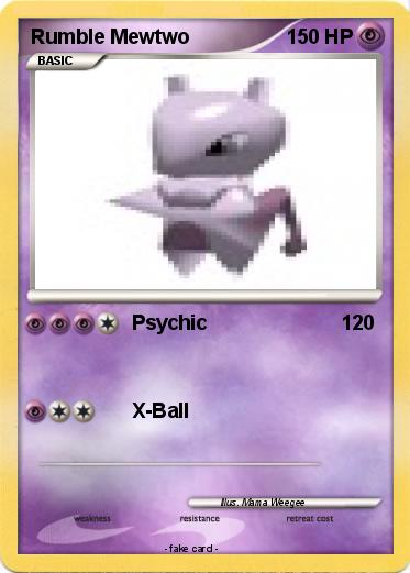 Pokemon Rumble Mewtwo