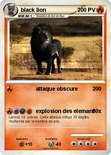 Pokemon black lion