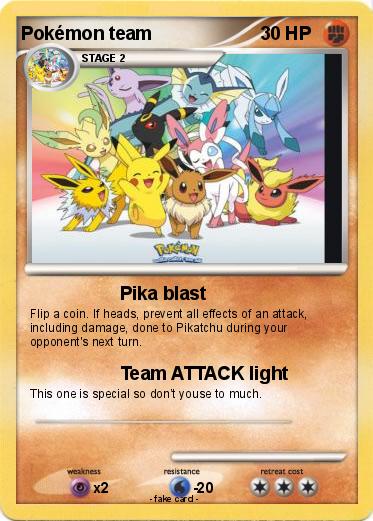 Pokemon Pokémon team