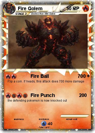 Pokemon Fire Golem                        7