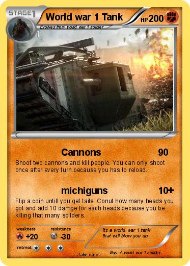 Pokemon World war 1 Tank