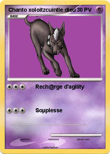 Pokemon Chanto xoloitzcuintle dieu