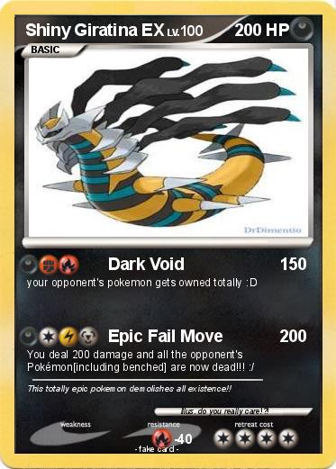 Pokemon Shiny Giratina EX