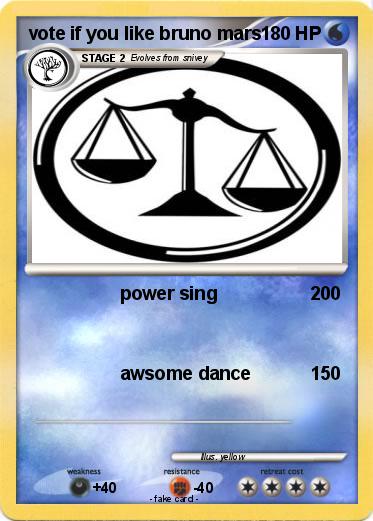 Pokemon vote if you like bruno mars
