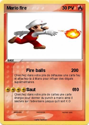Pokemon Mario fire