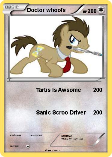 Pokemon Doctor whoofs