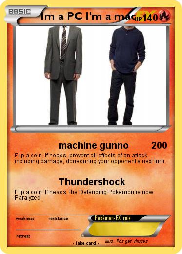 Pokemon Im a PC I'm a mac