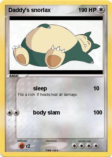 Pokemon Daddy's snorlax