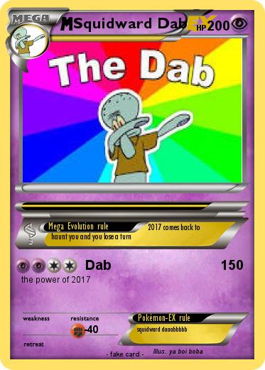 Pokemon Squidward Dab