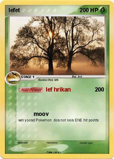Pokemon lefet