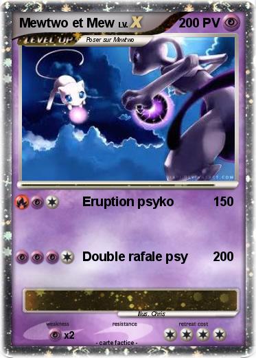 Pokemon Mewtwo et Mew