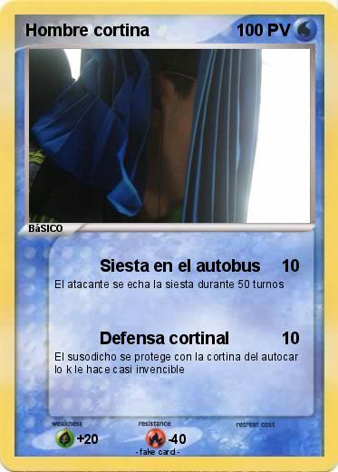 Pokemon Hombre cortina