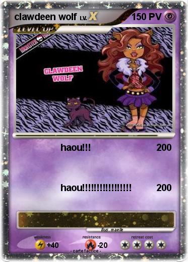 Pokemon clawdeen wolf