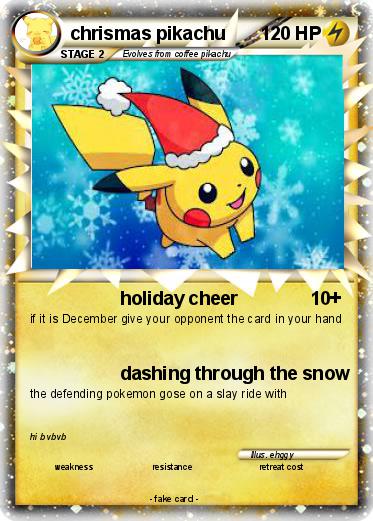 Pokemon chrismas pikachu