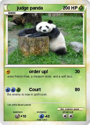 Pokemon judge panda