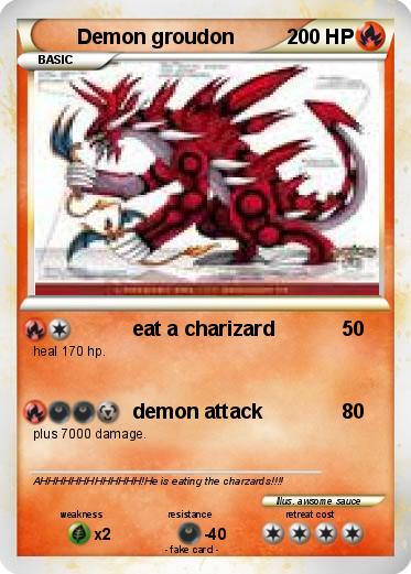 Pokemon Demon groudon