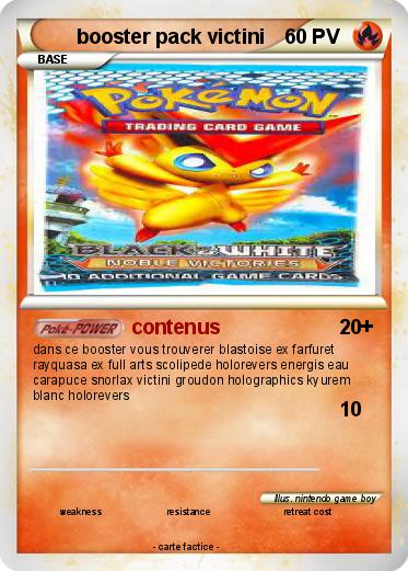 Pokemon booster pack victini