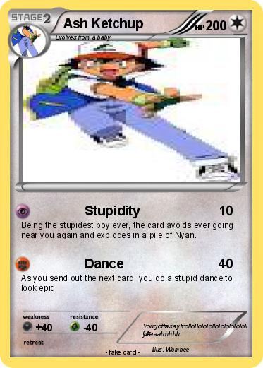 Pokemon Ash Ketchup