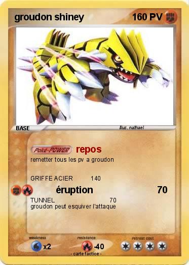 Pokemon groudon shiney