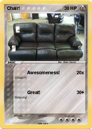 Pokemon Chair!