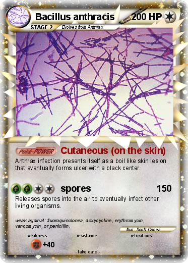 Pokemon Bacillus anthracis