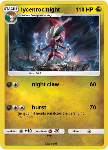 Pokemon lycenroc night