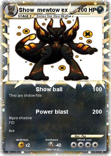 Pokemon Show  mewtow ex