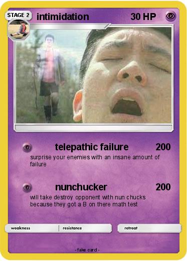 Pokemon intimidation