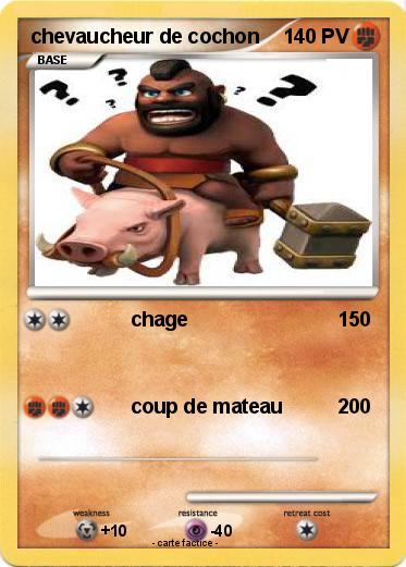 Pokemon chevaucheur de cochon