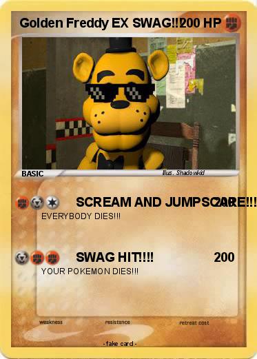 Pokemon Golden Freddy EX SWAG!!!