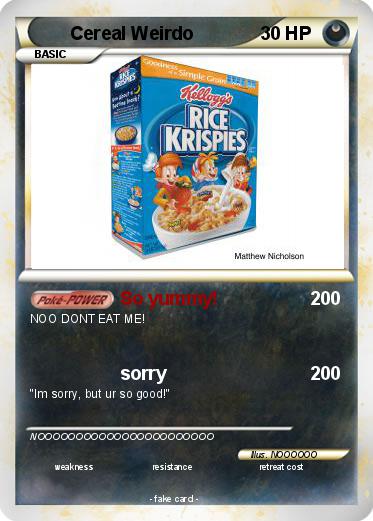 Pokemon Cereal Weirdo