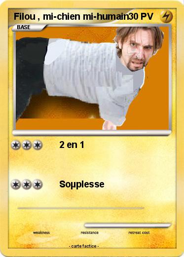 Pokemon Filou , mi-chien mi-humain